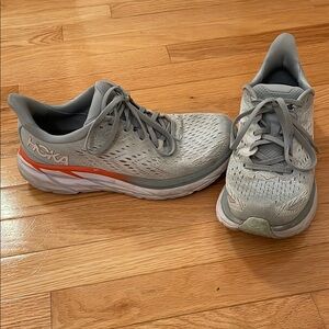 Hoka One Clifton 8 Gray Running Shoes
